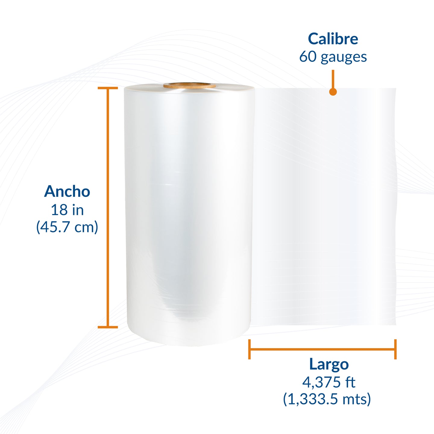 Película Poliolefina Termoencogible (POF) Calibre 60